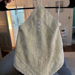 Abercrombie Linen Blend Halter Top